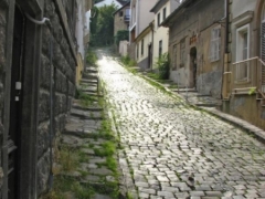Cobblestone street in Szentendre